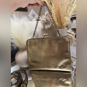 Patricia Nash Gold Crossbody Bag
